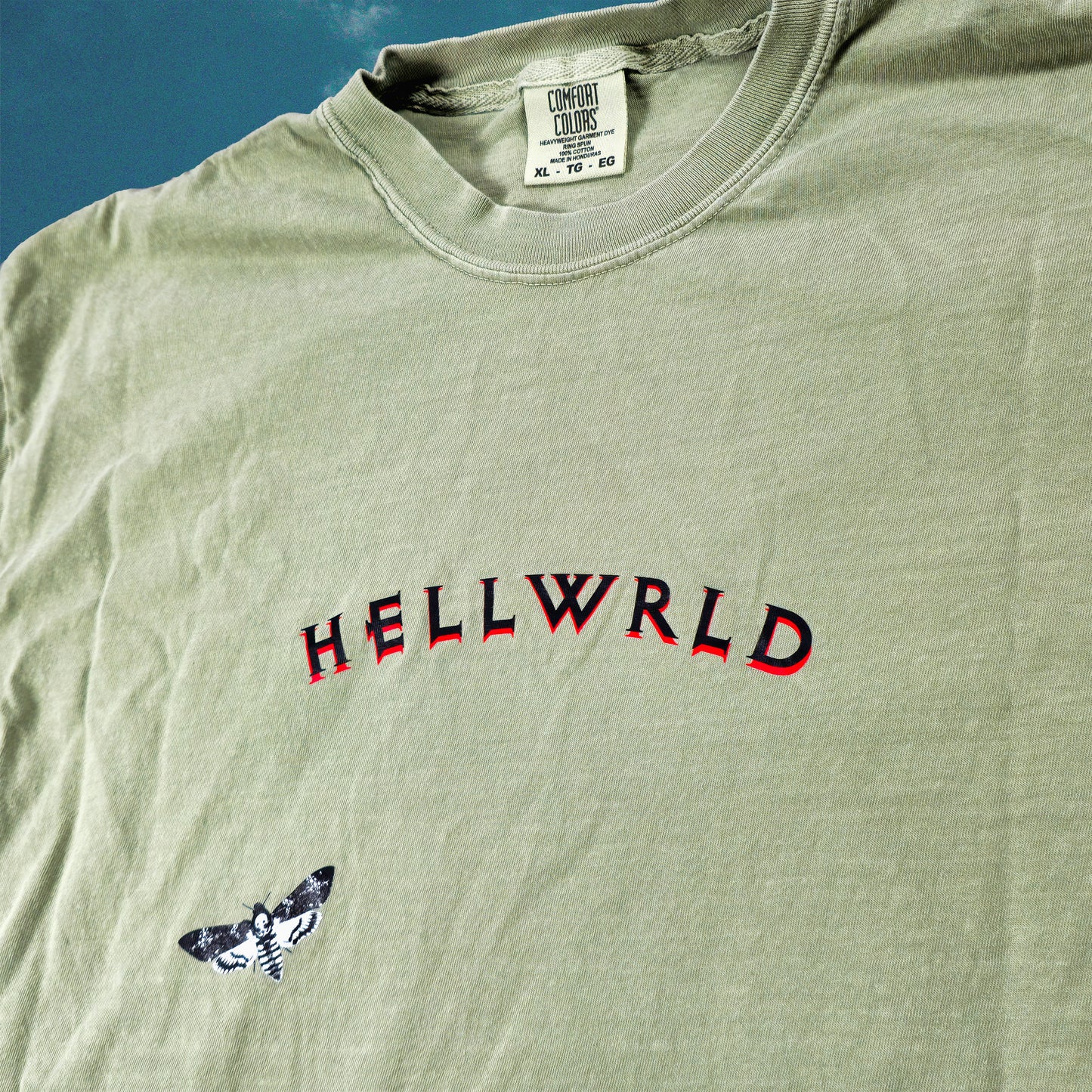 Inside [Army Green] - XL HellWrld Short Sleeve